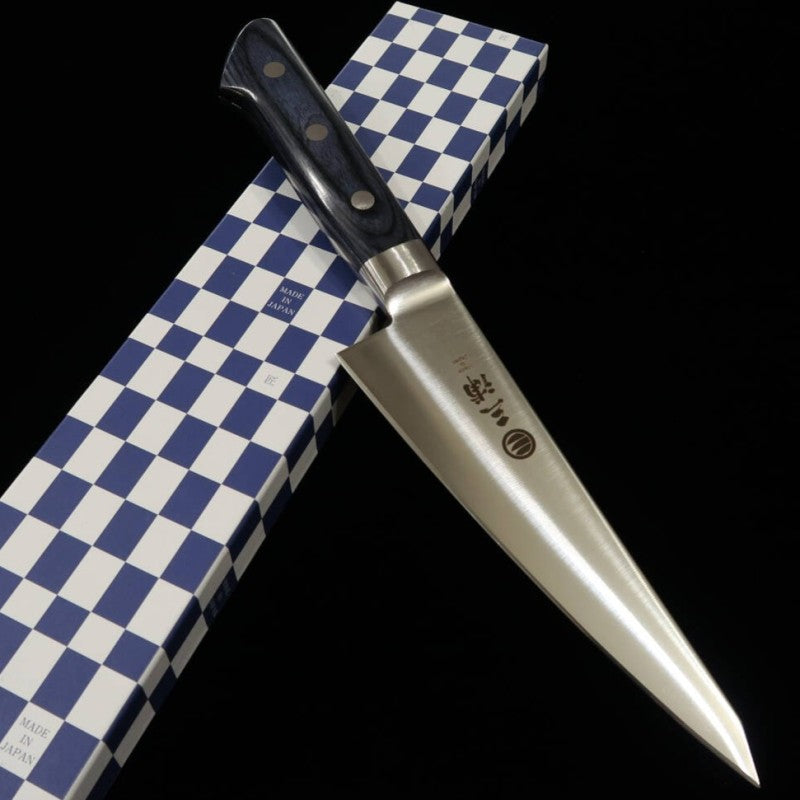 三浦 MIURA 骨スキ AUS8 青合板柄 (150mm)