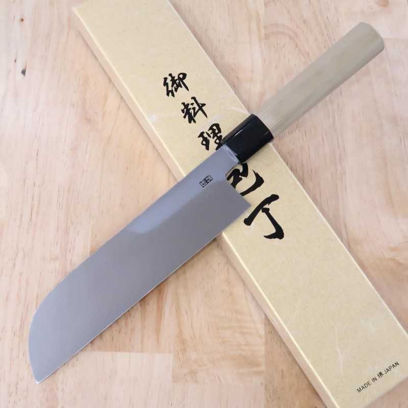 YOSHIHIRO Aokasumi Aogami #2 Kama-usuba, cabo de magnólia octogonal (210mm)