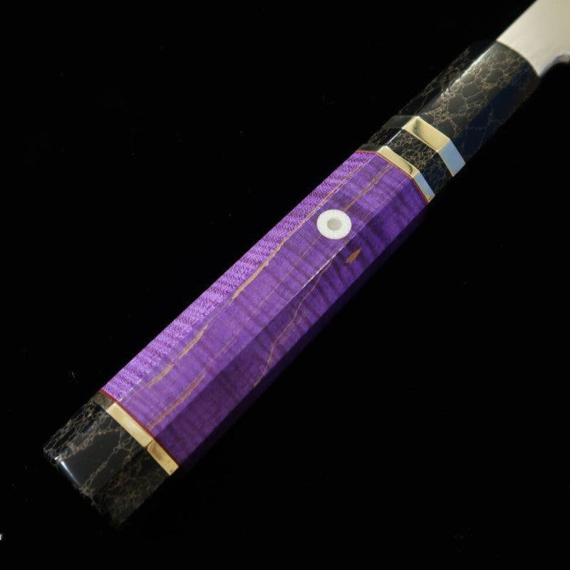 Kansho Yanagiba MIURA OBIDAMA Nakagawa Satoshi, VG10 acabado espejo, mango personalizado (300 mm)