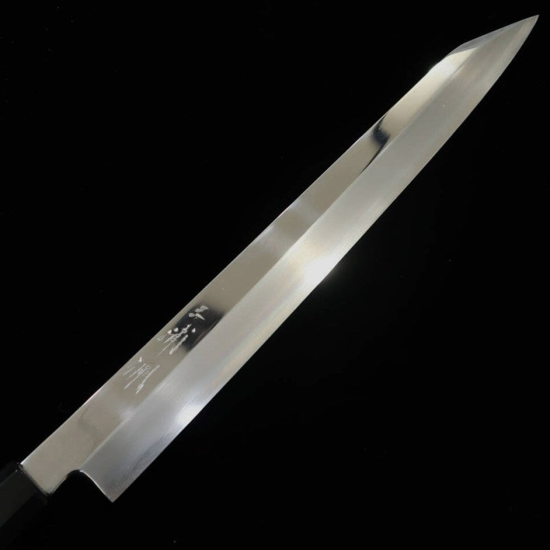 Kansho Yanagiba MIURA OBIDAMA Nakagawa Satoshi, VG10 acabado espejo, mango de madera estabilizada (300mm)
