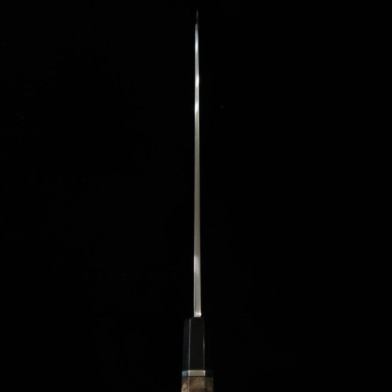Kansho Yanagiba MIURA OBIDAMA Nakagawa Satoshi, VG10 acabado espejo, mango de madera estabilizada (300mm)