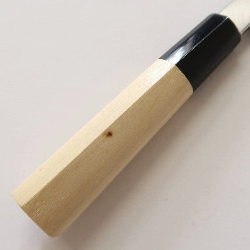 Mukimono MIURA, Shirogami No. 2 Steel, Kasumi Finish, Magnolia Octagonal Handle (105mm) 