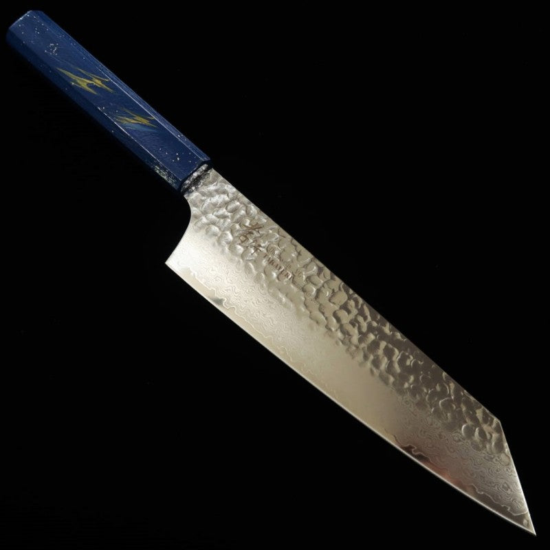 Sakai Takayuki Ishi Gyuto forme sabre VG10 Damas 33 couches Manche en chêne laqué (190 mm)