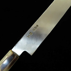 MIURA Obidama, acier Gin-san n°3, finition miroir, lame Kiritsuke Yanagiba, manche octogonal en corne de buffle blanc, pour gauchers (270/300/330 mm)