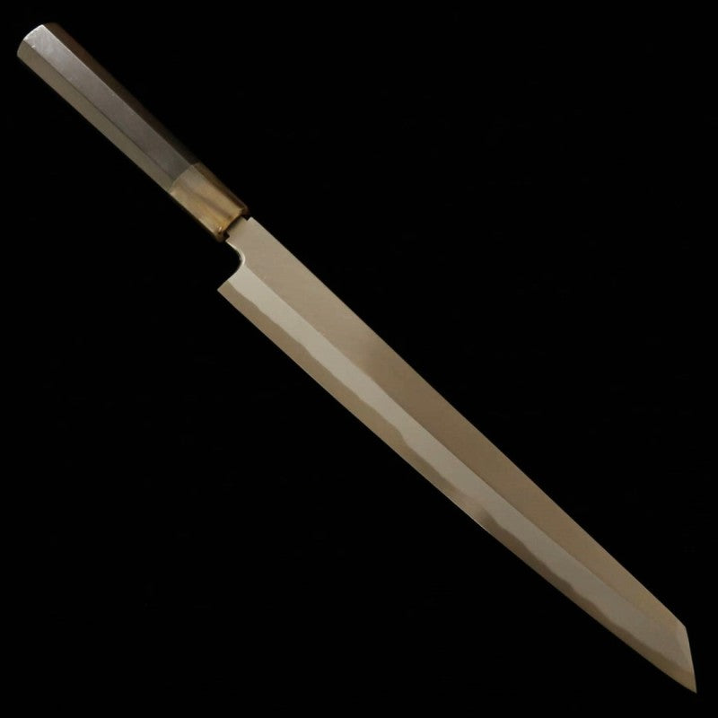 Suisin SUISIN, œuvre de Kenji Togashi, Yanagiba à lame Ken, acier Aogami n°1, finition Honkasumi, manche en ébène (300 mm)