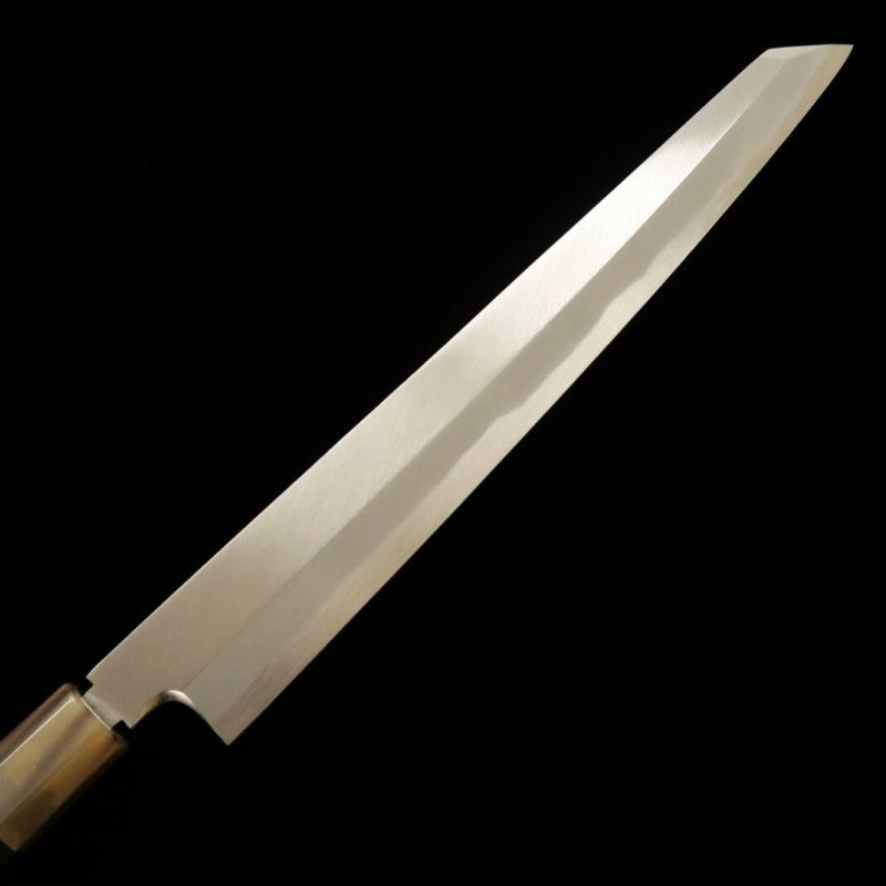 Suisin SUISIN, œuvre de Kenji Togashi, Yanagiba à lame Ken, acier Aogami n°1, finition Honkasumi, manche en ébène (300 mm)