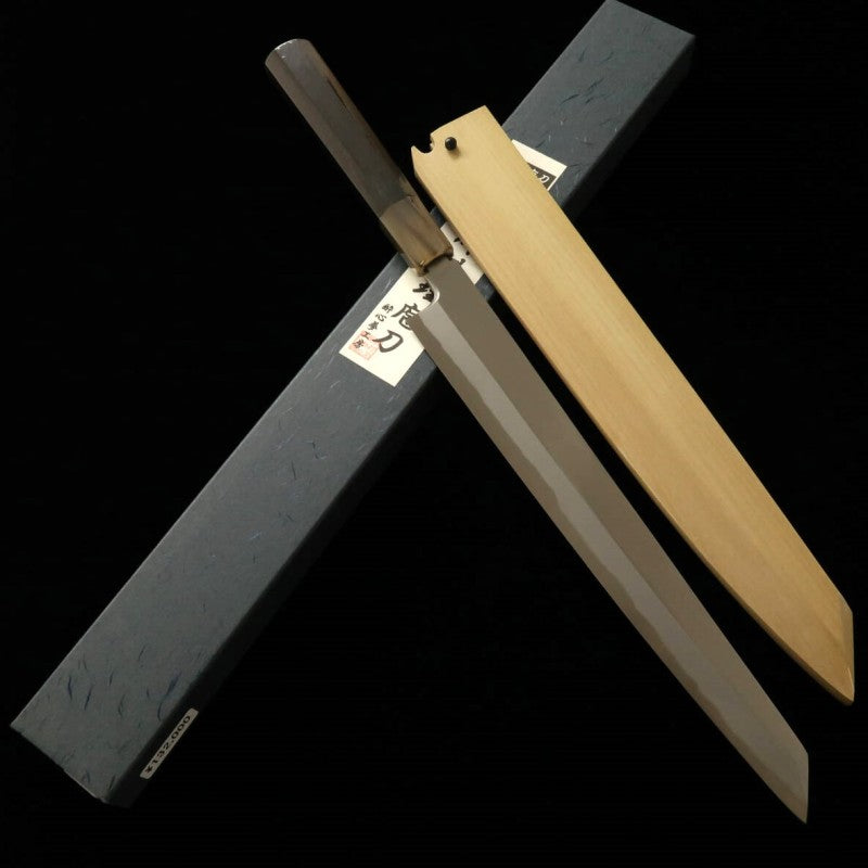 Yanagiba SUISIN Kenji Togashi Sword-shaped Aogami No. 1 Honkasumi Ebony Handle (300mm) 