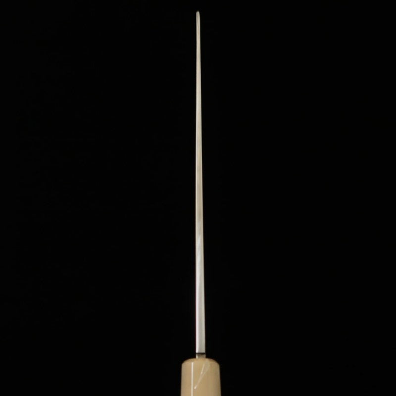 SUISIN Obra de Kenji Togashi Mizuhonyaki Yanagiba tipo espada Acero Shirogami No.2 Mango de snakewood (300 mm)