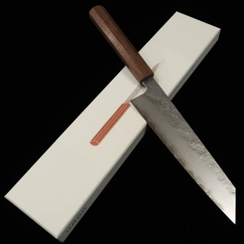 Kiritsuke Gyuto Hado Shiosai  SG2 martelado cabo de nogueira (210mm)