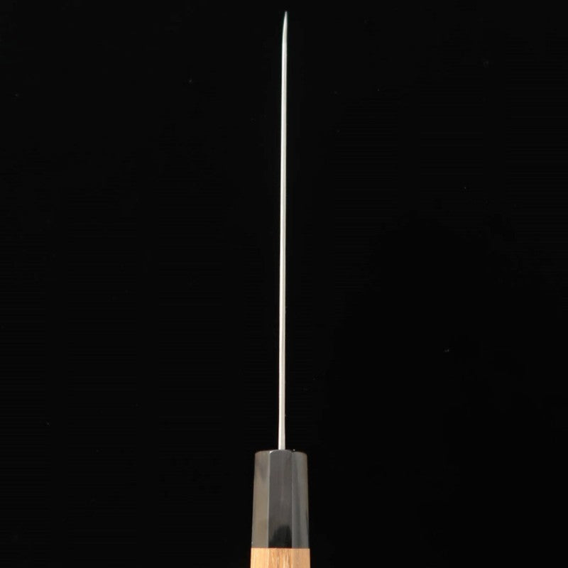 Forge Nigara Hamono NIGARA Motif sombre Kiritsuke Gyuto SG2, manche octogonal en teck (210/240 mm)