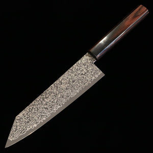 TOSHITAKA 切付 ZDP ダマスカス- Black - 黒合板柄 (180mm)