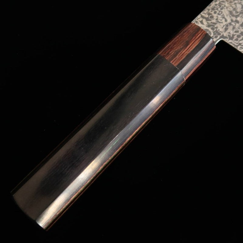 TOSHITAKA 切付 ZDP ダマスカス- Black - 黒合板柄 (180mm)