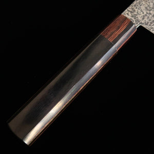 TOSHITAKA 切付 ZDP ダマスカス- Black - 黒合板柄 (180mm)