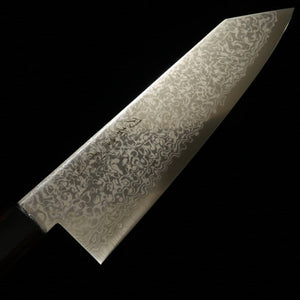 TOSHITAKA 切付 ZDP ダマスカス -Shot - 黒合板柄 (180mm)