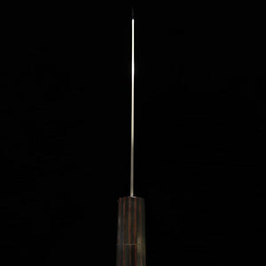 TOSHITAKA 切付 ZDP ダマスカス -Shot - 黒合板柄 (180mm)