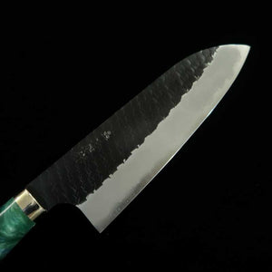Nigara SG2 Finition noire martelée Santoku Manche customisé (180 mm)