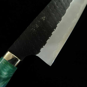 Nigara SG2 Finition noire martelée Santoku Manche customisé (180 mm)