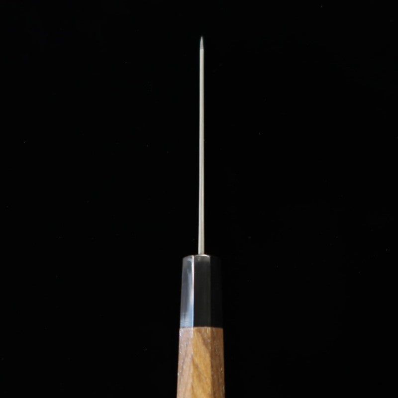 NIGARA Petty SG2, motif sombre, damas, manche en buffle et teck (120mm)