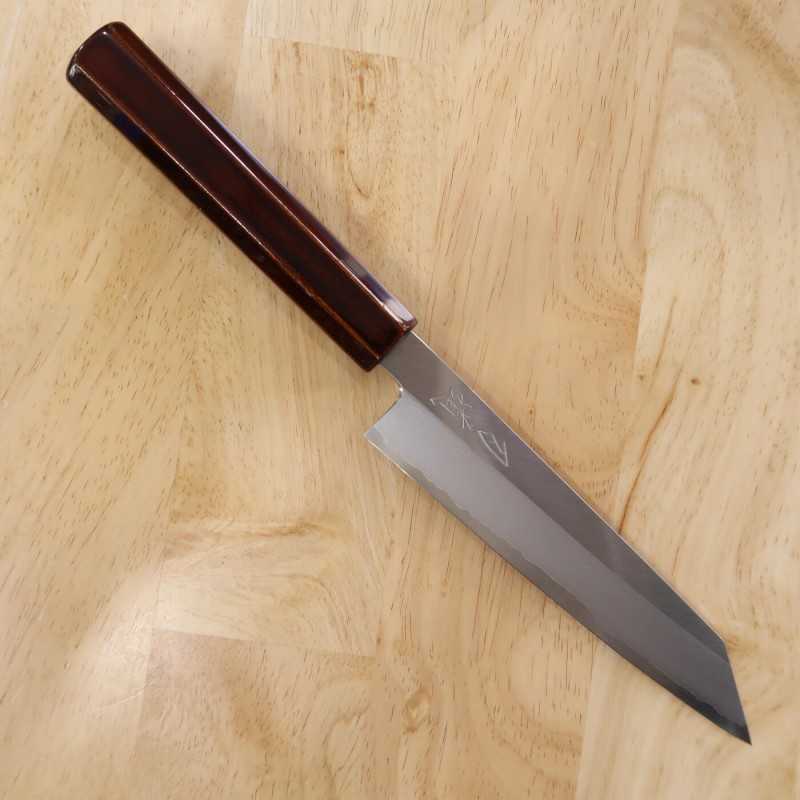 HADO Kiritsuke Petty Ginsan Kijiro-nuri Cherry Octagonal Handle (150mm)
