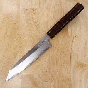 刃道HADO 切付ペティ 銀紙三号 木地呂塗り桜八角柄 （150mm）