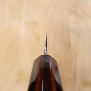 刃道HADO 切付ペティ 銀紙三号 木地呂塗り桜八角柄 （150mm）