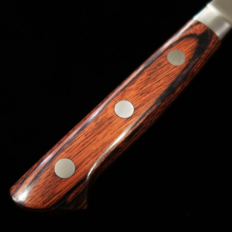 三浦 MIURA 切付ペティ AUS8 マホガニー柄 (145mm)