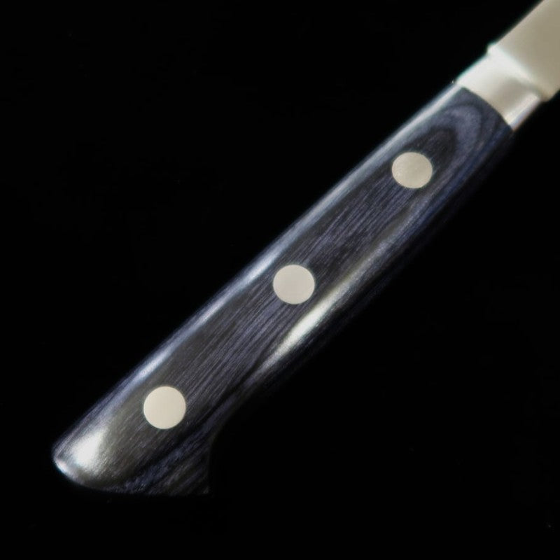 Kiritsuke Petty MIURA AUS8 mango laminado azul (145mm)