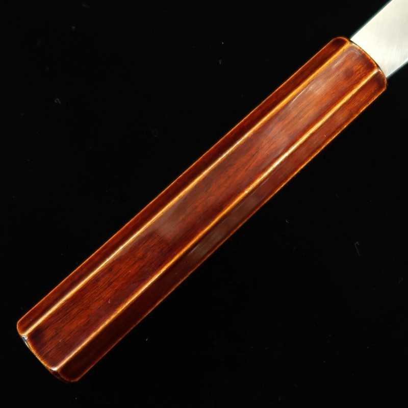 Kiritsuke Santoku HADO Ginsan with Kijiro Cherry Octagonal Handle (180mm)