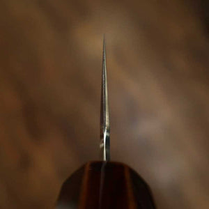刃道 HADO 三徳 銀紙三号 ダマスカス 木地呂塗り桜八角柄 (180mm)