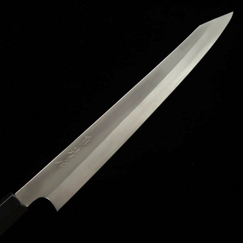 Sujihiki TADOKORO HAMONO Makoto Mirror Finish Ginsan Steel Kiritsuke Red Sandalwood Handle (270mm)