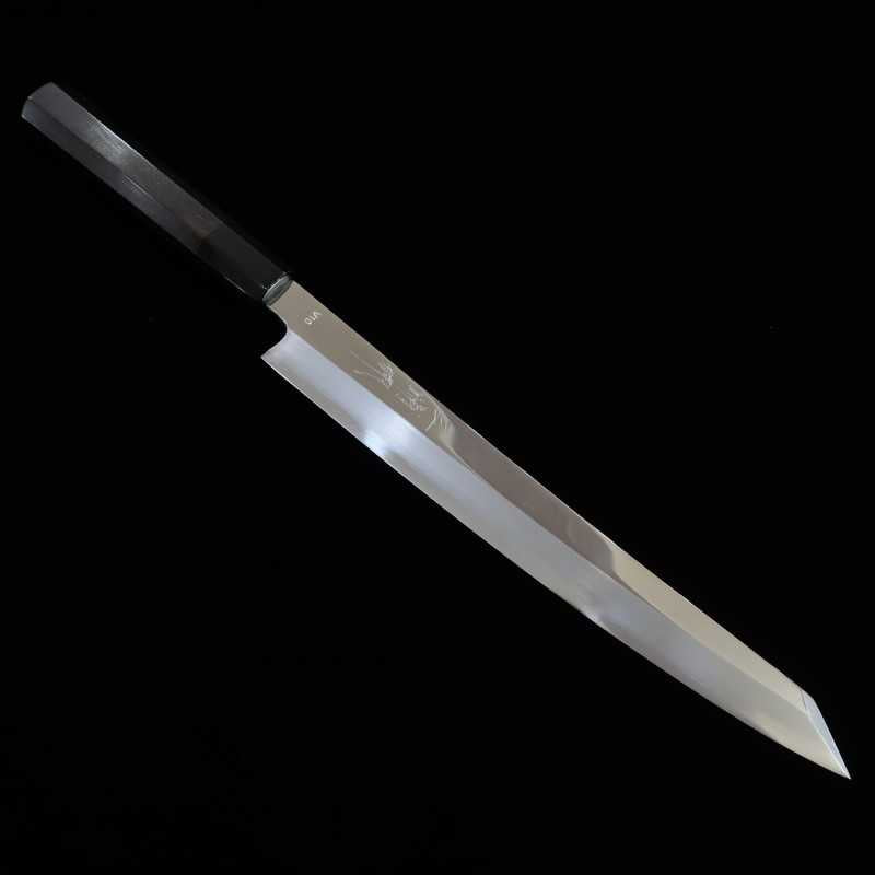 MIURA Obidama, Yanagiba Kiritsuke,  VG10 , finition miroir (270/300mm)
