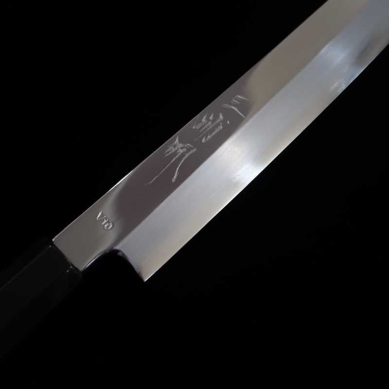 Kiritsuke Yanagiba MIURA Obidama inox VG10 com acabamento espelhado (270/300mm)
