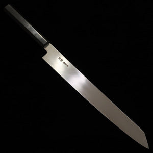 Yanagiba Miura Obidama Kiritsuke, Ginsan Steel, Ebony Octagonal Handle, Left-Handed (270/300mm) 