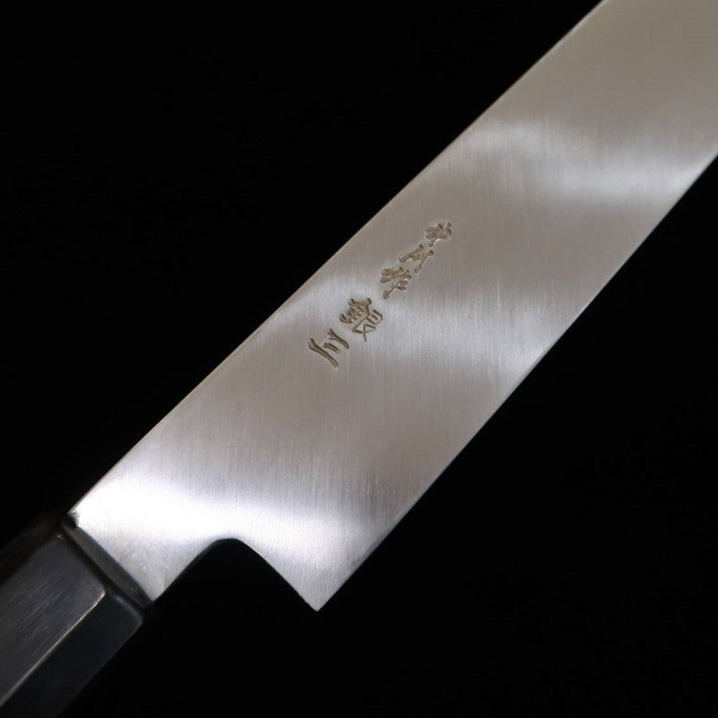 Yanagiba Miura Obidama Kiritsuke, Ginsan Steel, Ebony Octagonal Handle, Left-Handed (270/300mm) 