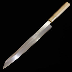 Miura Obidama, Yanagiba Kiritsuke, Gingami n°3 Manche octogonal en magnolia pour gaucher (270/300 mm)