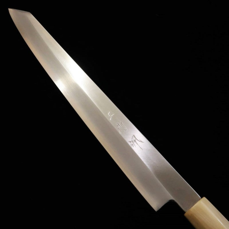 三浦佩 Miura Obidama 切付柳刃 銀紙三号 朴八角柄 左利き用 (270/300mm)