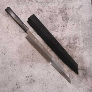 Sakai Takayuki SAKAI TAKAYUKI Byakko Shirogami nº1 Kiritsuke Yanagiba Mango octogonal de ébano (270/300 mm)