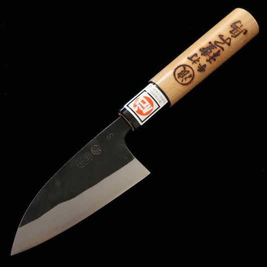 Ajikiri IKENAMI HAMONO White Steel No.1 Sakura Handle Double-Edged (90mm)