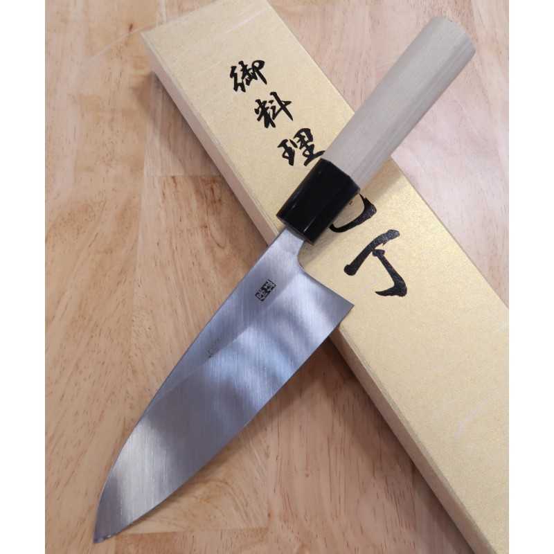 YOSHIHIRO, Ao Kasumi, Deba, Aogami No.2, manche octogonal en magnolia (150-180mm)