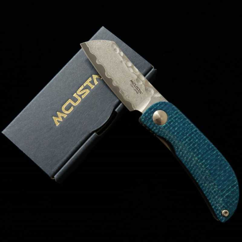 MCUSTA Petit VG-10 Damascus MC-0212D Blue/Black (45mm)