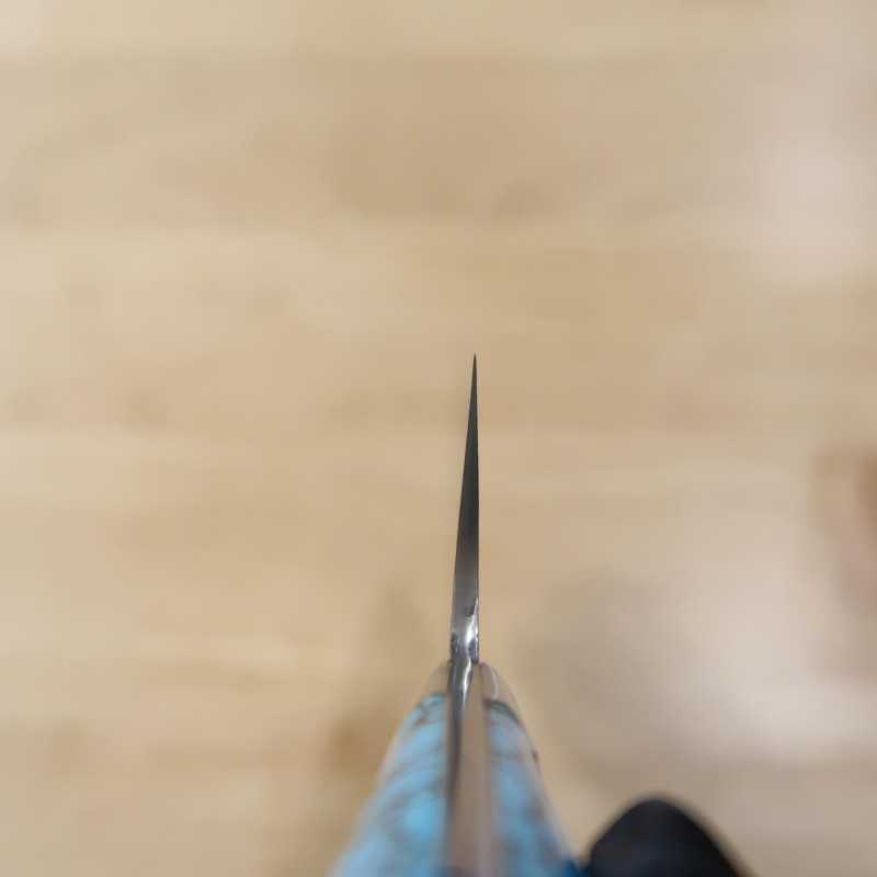Takeshi Saji Nakiri R2 Diamond Finish Blue Turquoise (180mm)