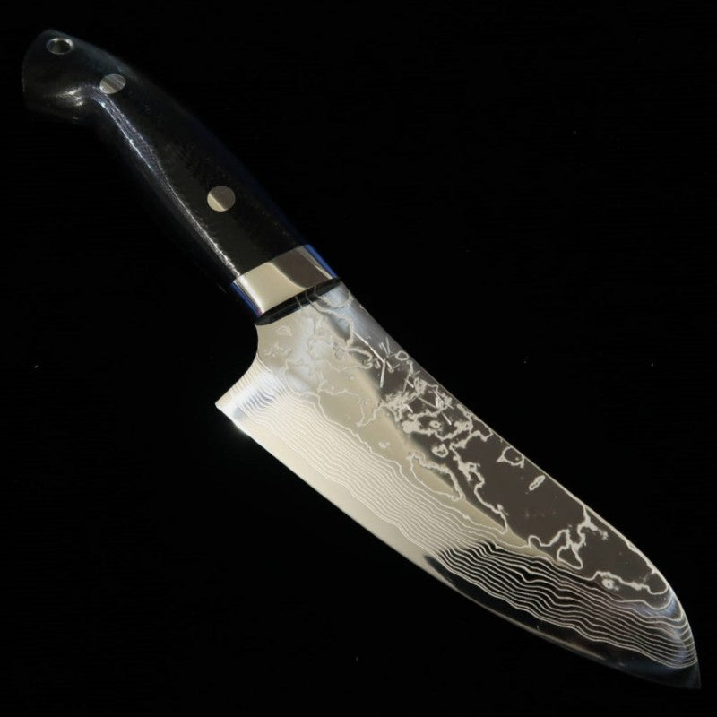 Cuchillo para exteriores YUTA KATAYAMA “Chogenbo” VG10 Damasco mango G10 (130mm)