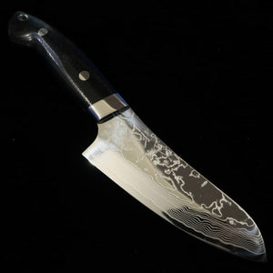 Japanese Sheath knife Yuta Katayama "Chogenbo" VG10 Damascus G10 Handle (130mm)