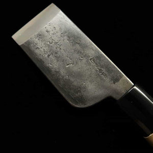 Cuchillo para cuero para zurdos MIWA Shirogami no.1 acabado kurouchi, mango de madera de magnolia (42 mm)