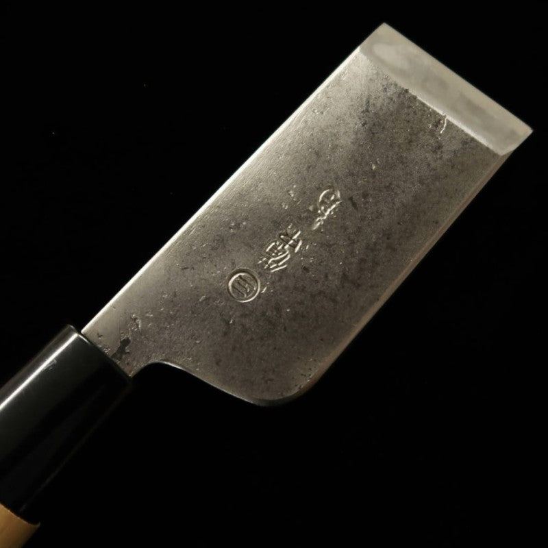 三輪 MIWA 白紙一号 黒打 革包丁 (42mm)