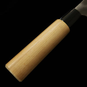 Cuchillo para cuero MIWA Shirogami no.1 acabado kurouchi, mango de magnolia (42 mm)