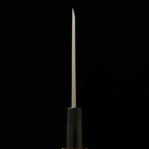 Cuchillo para cuero MIWA Shirogami no.1 acabado kurouchi, mango de magnolia (42 mm)