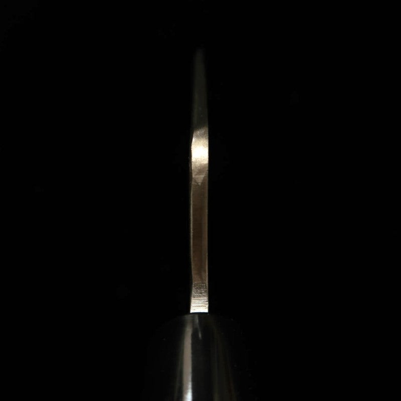 Cuchillo para cuero MIWA Shirogami no.1 acabado kurouchi, mango de magnolia (42 mm)