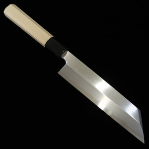 Nakiri MIURA Mukimono Knife, Blue Steel No. 2, Magnolia, Buffalo Octagonal Handle (180mm) 