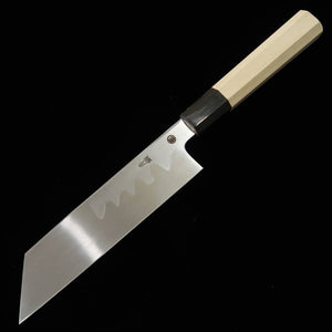 Nakiri MIURA Mukimono Knife, Blue Steel No. 2, Magnolia, Buffalo Octagonal Handle (180mm) 